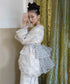 Dot Organza Raw Edge Jacket